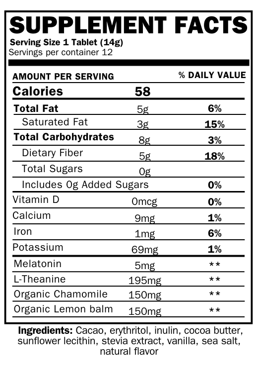 Slumber - Functional Chocolate
